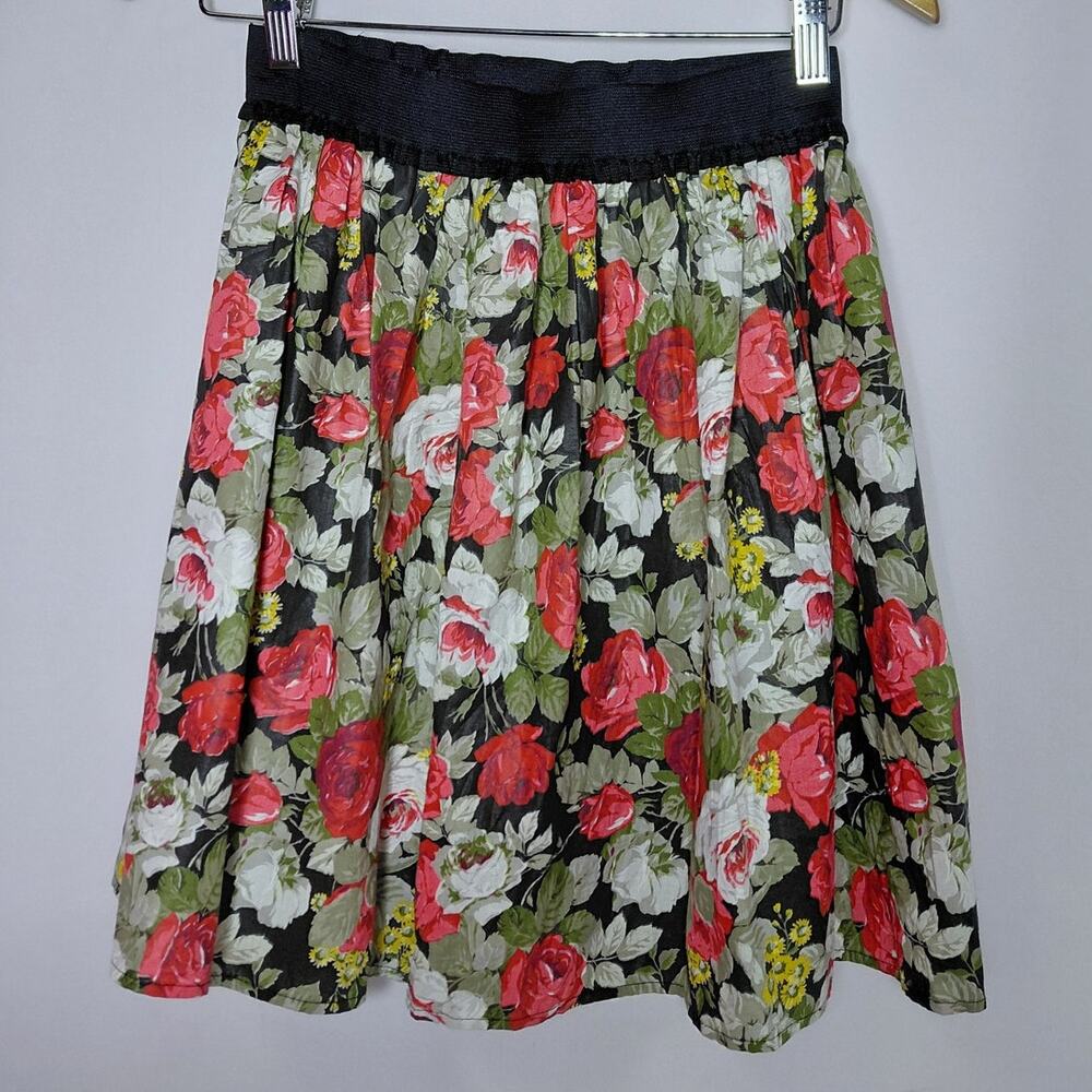 Judy Knapp California Judy Knapp Floral Skirt Made in USA Lightweight Size M